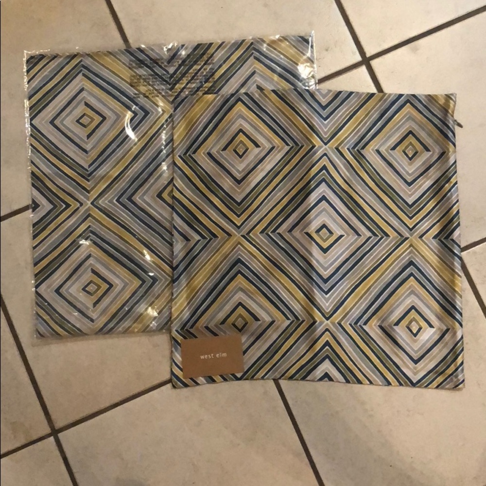 West Elm pillow covers